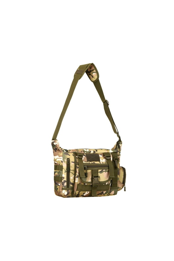 Large Capacity Crossbody Bag,Tactical Messenger Bag,Shoulder Bag for Daily Use,Hiking Shoulder Bags,Heavy Duty Multi-pocket Crossbody Bag - Abrasion, Scratch and Tear Resistance