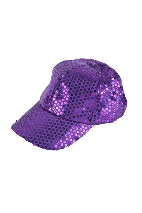 Glitter Sequin Baseball Cap Hat Adjustable Breathable Mesh Baseball Caps Casual Ponytail Sports Cap Rave Party Hat for Women and Girls