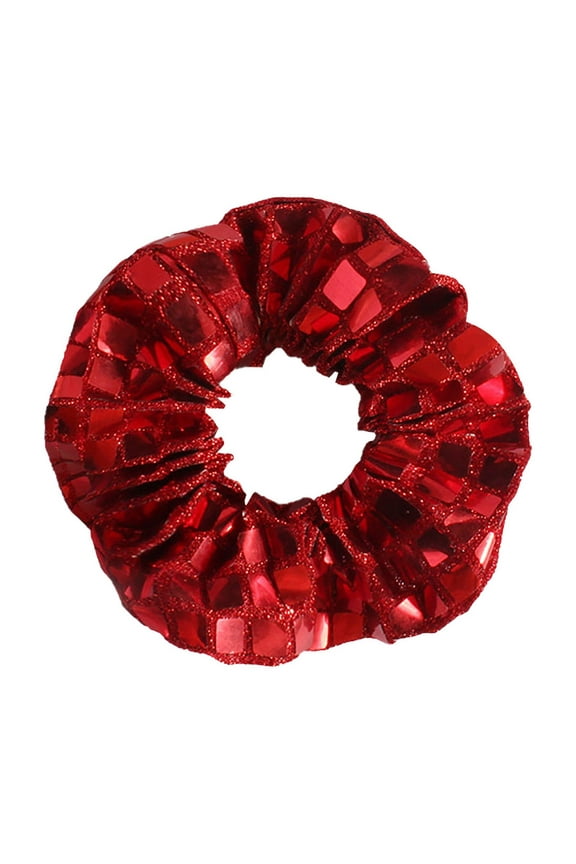 Clearance Under $5 Miqool Hair Scrunchies, Sequin Scrunchies Elastic Stretch Sparkly Glitter Scrunchie Hair Tie Ponytail Holders Bun Cover for Girls and Women