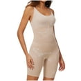 thumbnail image 1 of Miqool Shorts Bodysuit for Women Tummy Control Shapewear Seamless Body Shaper Sexy Butt Lifting Thigh Slimmer One Piece Bodycon Short Jumpsuit, 1 of 4