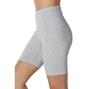 Under $5 PEONAVET Bikers Shorts for women  ?8" Compression High Waisted Tummy and Control for GRunning Workout Athletic Yoga Shorts - Summers Top Trends