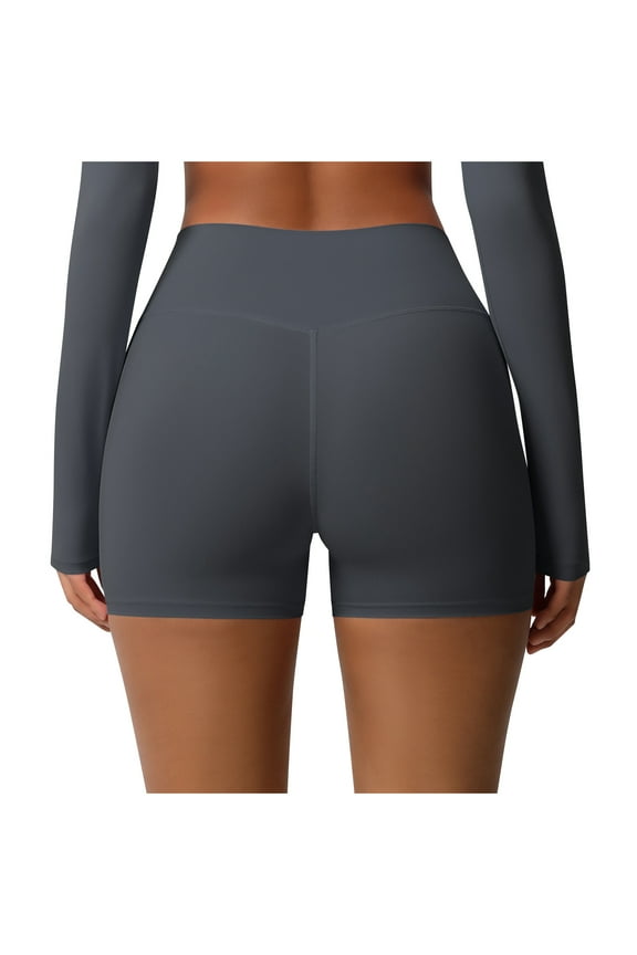 Under $5 PEONAVET Bikers Shorts for womens 3"/5" Biker Shorts Athletic High Waisted Yoga Workout Shorts Workout Tummy and Control Summer Cycling Running GBike Short Leggings