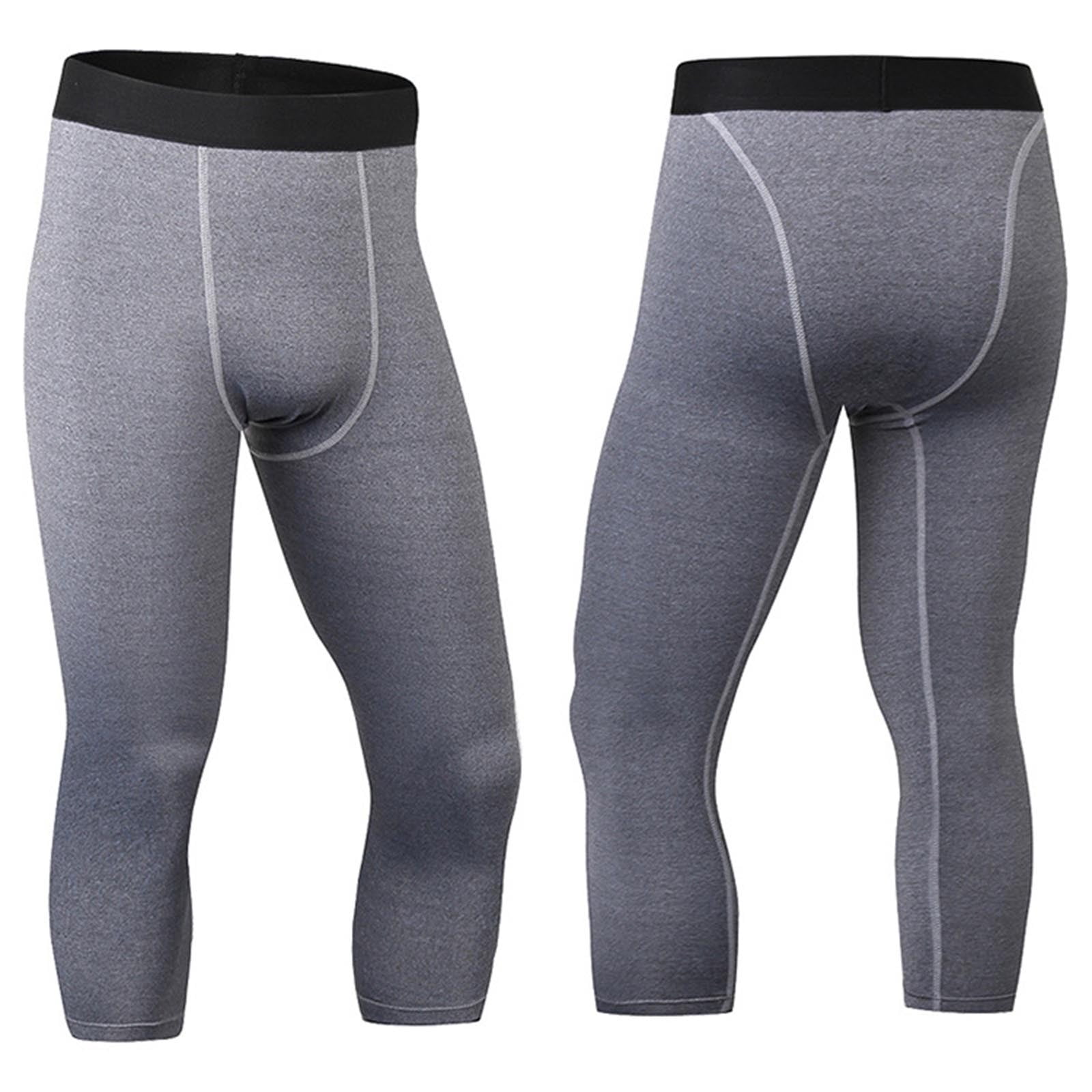 Trend Compression Under $5 PEONAVET Men's Active Yoga Leggings Pants Compression Running ...