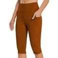thumbnail image 1 of Under 5 PEONAVET Women's Leggings with Pockets High Waisted Knee Length s Stretch for Casual Yoga Pants Workout Exercise with Pockets Summer's Top Trends, 1 of 8