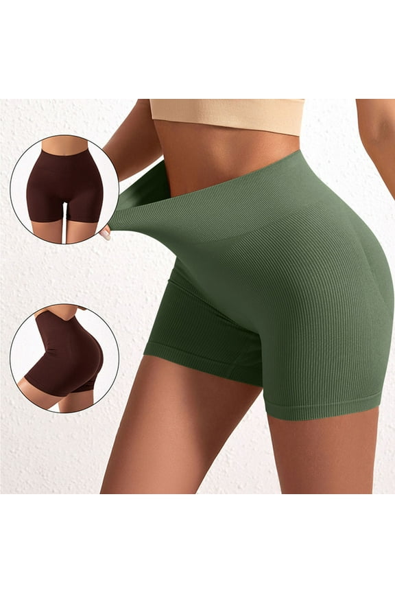 Under $5 PEONAVET Womens 5" Biker Shorts with Pocket Athletic High Waisted Yoga Workout Shorts Workout Tummy and Control Summer Cycling Running GBike Short Leggings - Summer's Top Trends