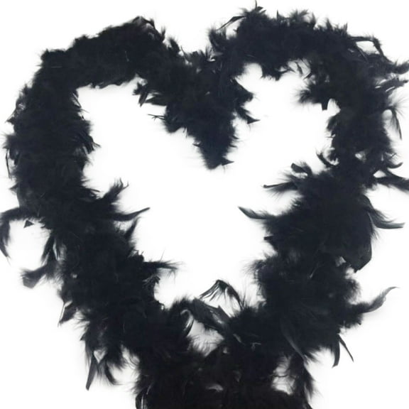 Clearance under $5! Party Favors Kingtowag Eve Party Supplies 2025, 2M Stage Performance Decoration Feather Scarf Accessories Black, Birthday Giftseasy to Activate Vibrant