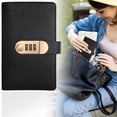 thumbnail image 1 of Clearance Under $5 | Password Lock Savings Challenge Planner Book, Portable Budget Tracking Notebook With Transparent Inner Storage Pages For Household Money Management(Black), 1 of 3