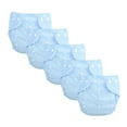 thumbnail image 1 of Kitchen Essentials Clearance！Lloopyting Reusable Baby Nappy Cover Cloth Diaper Cover For 0-3 Years With Adjustable Wrap 5 Pc Diapers Blue Polyester, 1 of 2
