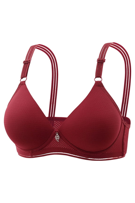 Hollow Out Perspective Bras for Women Solid Color Fashion Comfortable Breathable Underwear Without Rims Everyday Bra