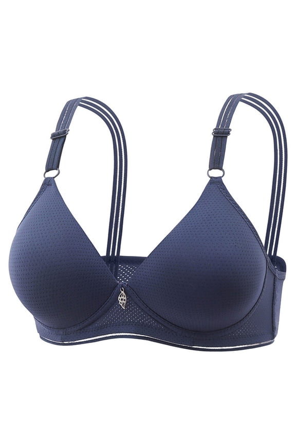 Hollow Out Perspective Bras for Women Solid Color Fashion Comfortable Breathable Underwear Without Rims Everyday Bra
