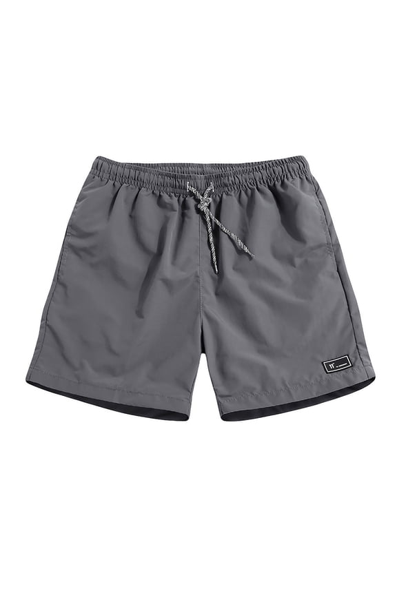 Shorts for Men Plus Size Solid Color Elastic Waist Workout Pants Summer Biker Gym Shorts Beach Shorts with Drawstring Pocket