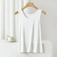 thumbnail image 1 of Pitauce Tank Tops for Women Modal Solid Color Crew Neck Sleeveless Vest Summer Basic Going Out Tops Casual Loose Fit Workout Tops, 1 of 5