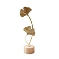 thumbnail image 1 of Clearance Under 5$ Sculpture Decoration, FNGZ Leaf Decor Metal Golden Leaf Ornaments and Base Modern Simple Gold Leaf Table Sculpture for Living Room Bedroom Bookshelf Desktop Decoratio, 1 of 9