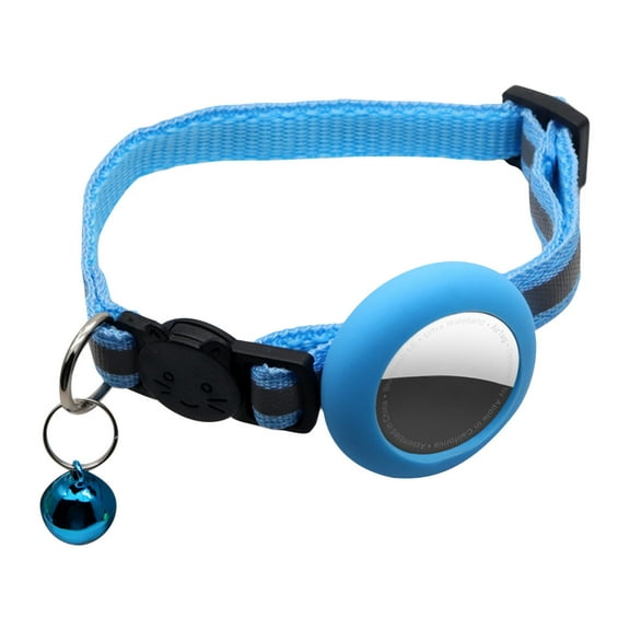 FAMTKT Cat Collars, Adjustable Cat Collar for Adjustabl Pet Collar for Airtags Soft Nylon Collars with Removable Tag Sleeve for Puppy