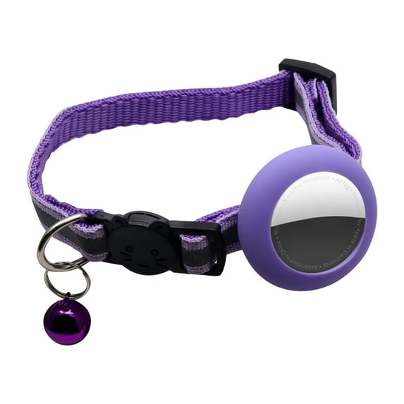 FAMTKT Cat Collars, Adjustable Cat Collar for Adjustabl Pet Collar for Airtags Soft Nylon Collars with Removable Tag Sleeve for Puppy