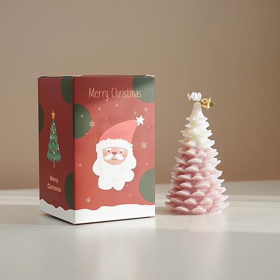 FAMTKT Christmas Tree Shaped Candles Decoration Aromatic Candles Gifts Christmas Candles for Home Aromatherapy Candles for Christmas Party Holiday New Year Decoration
