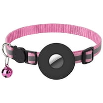 FAMTKT Collar for Adjustabl Pet Collar for AirTags Soft Nylon Collars with Tag Sleeve for Puppy, Dog Products, Dog Collars