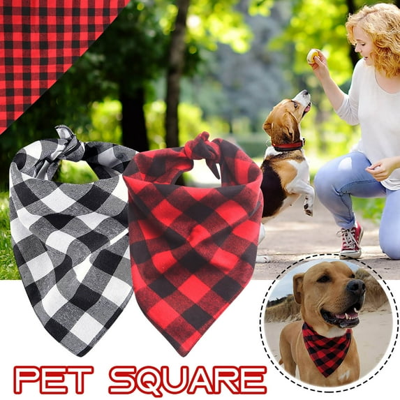 Clearance under $5-Shldybc Dog Bandanas, 2 Pack Dog Bibs Dog Bandana Scarf Washable for Pet Cat Dog Saliva Scarf Decor, Adjustable Accessories for Small To Large Dog Puppy Cat