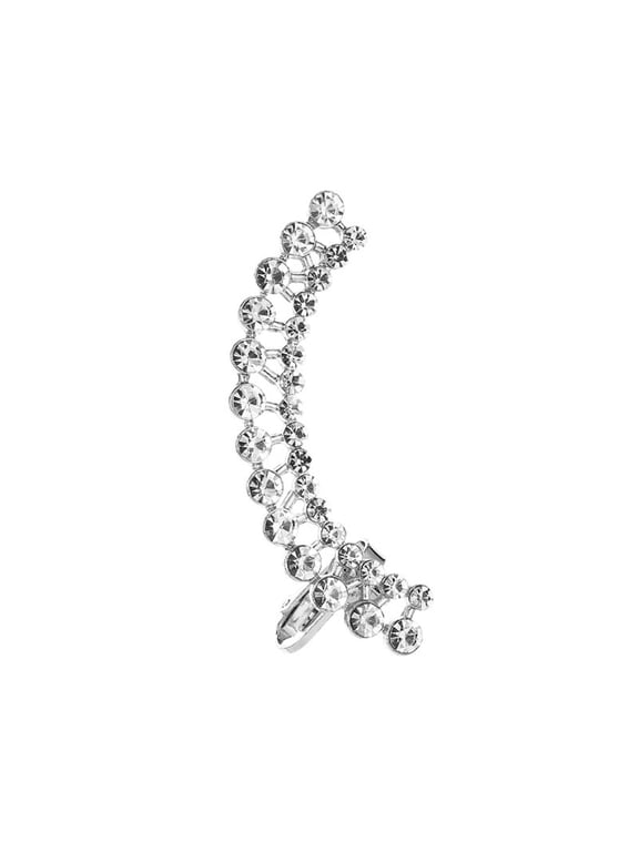 Earings for Women Ear Cuffs Climber Earrings Punk Personality Cold Wind Earrings Women's Crystal Single Earring for Valentine's Day Mother's Day Anniversary Birthday Gifts