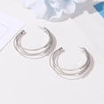 thumbnail image 1 of FAMTKT Fashion Diamond Circle Earrings for Women Vintage Big Round Loops Earrings Jewelry for Valentine's Day Mother's Day Anniversary Birthday Christmas Gifts, 1 of 2