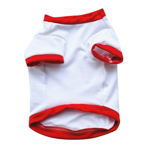 Shldybc Pet Dog Clothing Spring and Summer T-Shirt with Sleeves and Breathable Cotton, Dog Birthday Party Supplies, Pet Clothes