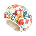thumbnail image 1 of FAMTKT Shower Cap, Reusable Bath Shower Caps for Women, Cute Printed Shower Cap Color Ding Lining Hair Care Cap PE Care Mask Makeup Cap Sleeping Cap, 1 of 1