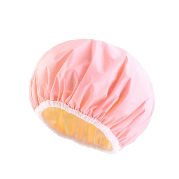 FAMTKT Shower Cap, Reusable Bath Shower Caps for Women, Cute Printed Shower Cap Color Ding Lining Hair Care Cap PE Care Mask Makeup Cap Sleeping Cap