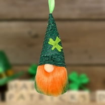 FAMTKT St.Patrick's Day Gnome Plush Doll Green Irish St. Patrick Gnome Doll Pendant Home Holiday Dwarf Decoration Doll Holiday Decoration