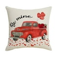 thumbnail image 1 of Shldybc Valentine's Day Pillows Covers Truck Gnome Love Hugging Sofa Cushion Cover Vintage Valentines Cushion Cover for Sofa Bed Couch Patio Home Decor, 1 of 1