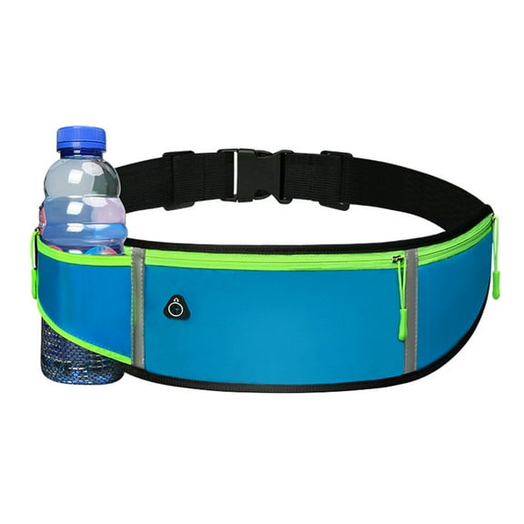 FAMTKT Waist Bag Running Belt Reflective Running Belt Hiking Exercise Bike Workout Gym Travel Jogging Pocket Belt, Waist Packs