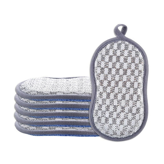 Clearance Under $5 Sponges Kitchen Dish Sponge For Washing Dishes Cleaning Kitchen 6 Pack Non Scratch Rough Scrubbers Side For Non Stick Cookware Sof