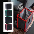 thumbnail image 1 of under $5 Usloyux Car Cup Holder Trash Bag Collapsible Vehicle Storage Bin with Straps, Multi-Position Auto Garbage Can & Snack Organizer for SUV/Truck, 1 of 9
