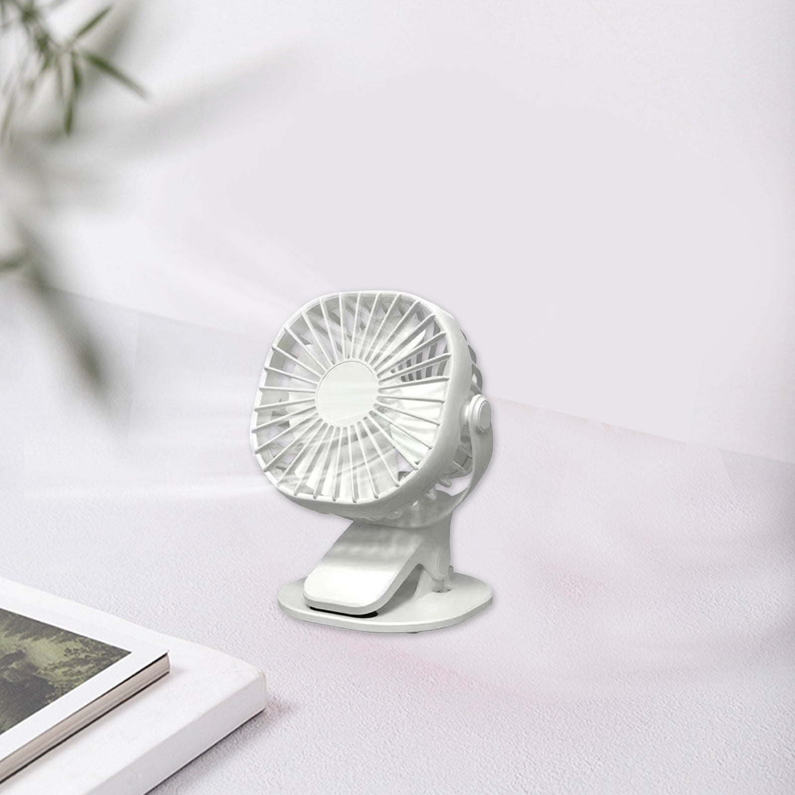 under $5 Usloyux Clip on Portable Fan USB Rechargeable Battery Operated ...