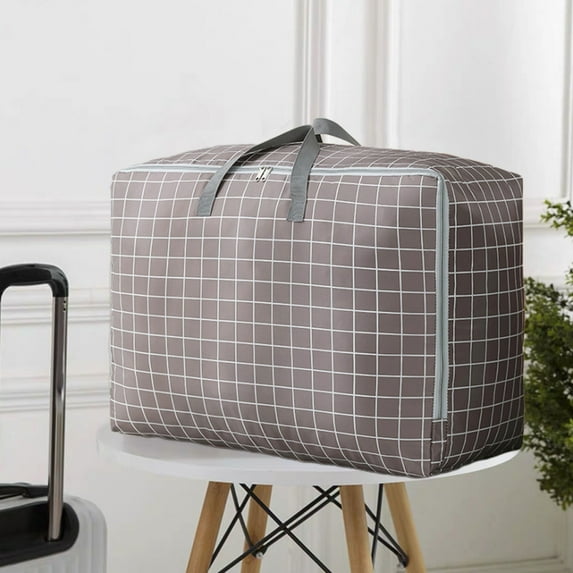 under $5 Usloyux Large Capacity Luggage Bag,Waterproof Heavy-Duty Oxford Cloth Storage Totes Sapce Saving Packing Bag for Moving Travelling Storage Clothes