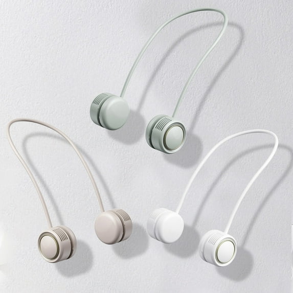 under $5 Usloyux Portable Neck Fan USB Rechargeable Battery Operated Lightweight Mini Long Life Pocket Fan Cute Design Wearable Cooling Makeup Fans for Office