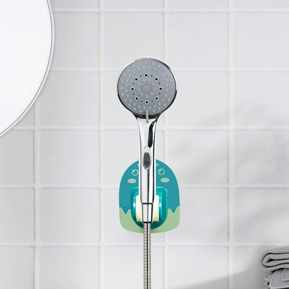 under $5 Usloyux Shower Head Holder-Flexible Shower Head Holder with Adjustable Angles - Securely Mounts in Minutes - Perfect for Any Bathroom