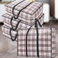 thumbnail image 1 of under $5 Usloyux Storage Bag Moving Bags with Zipper and Handle Folding Moving Storage Bags Closet Organizers and Storage Containers for Clothes, Blanket, Quilt, Pillows, Shoes, 1 of 9