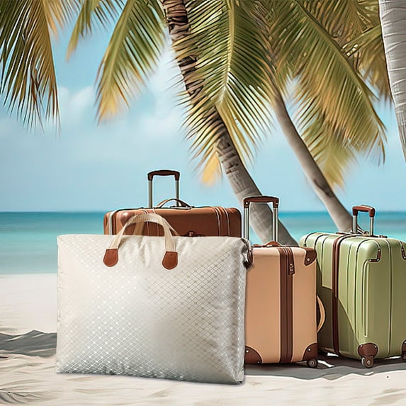 under $5 Usloyux Storage Bag With Strong Handle Space Saving Organizer Storage Bag Clothes Organizer Storage Bag With Sturdy Zipper Multipurpose Storage Bags For Home/Travel Use Household