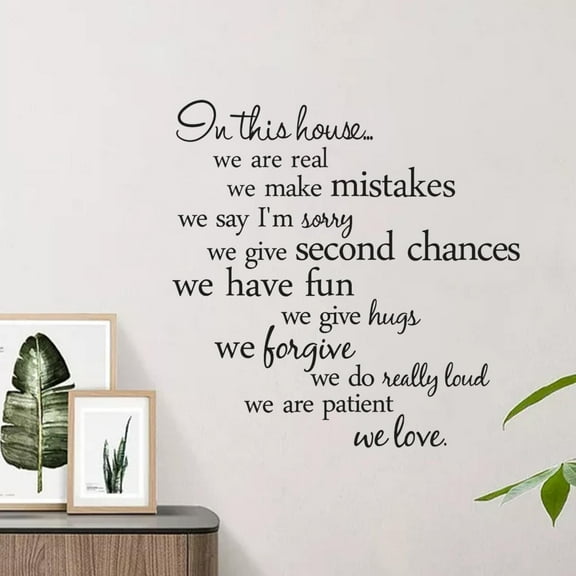 Clearance under $5! Wall Decals Kingtowag Mural Decals, Decor This House Removable Room Wall Home Stickers Mural in Art Swinging Home Decor Bedroom Stuff for Women, Sofa Tv Background