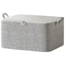 Clearance Under $5! Wzzjkit Storage Bins with Lids Non-woven Zipper Travel Large-capacity Storage Bag for Bedroom Storage Of Clothes Comforter Blankets and Pillows Storage Bags on Clearance