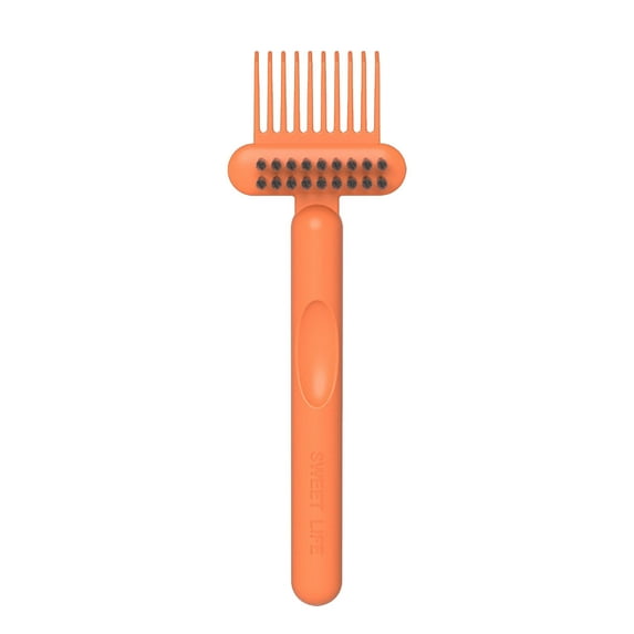 Clearance Under $5!Yyuenw 2pc Comb Cleaning Tool 2 In 1 Comb Cleaning Brush Hair Brush Cleaner Mini Hair Brush Remover Rake Comb Cleaning Brush Hair Dirt Remove Instrument,Home and Salon Use