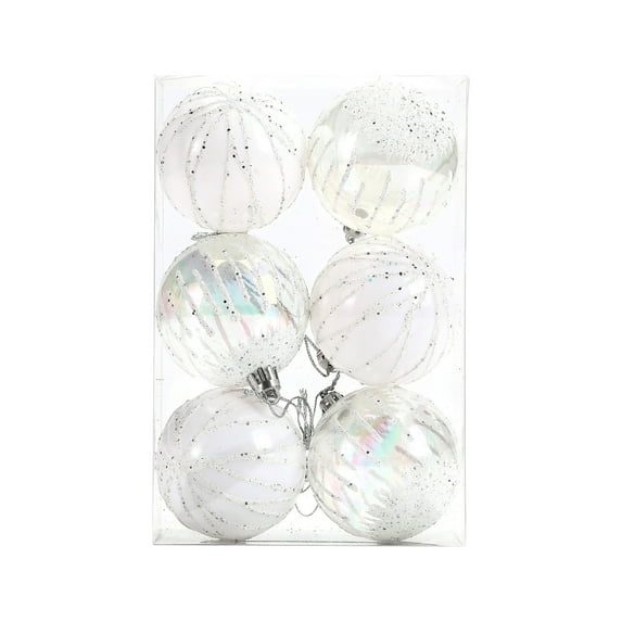 Clearance Under $5!Yyuenw 6 PCS Christmas Ball Ornaments Tree Decorations, 60mm/2.36" Classic Shatterproof Christmas Bulbs Ornaments for Xmas Tree Holiday Wreath Decor