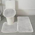 thumbnail image 1 of Clearance Under $5!Yyuenw Bathroom Rugs Set 3 Pieces Bath Mat Set, Chenille Bathroom Mats, Non-Slip Plush Carpet Runner, Bathroom Set with Toilet Rugs, Perfect Bath Mats for Bathroom Tub, 1 of 5