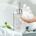 thumbnail image 1 of Clearance Under $5!Yyuenw Clear Plastic Soap Dispenser with Rust Proof Pump, Refillable Liquid Hand Soap Dispenser for Bathroom and Kitchen, Water Ripple Design, Premium Soap Dispenser, 1 of 5