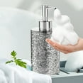 thumbnail image 1 of Clearance Under $5!Yyuenw Clear Plastic Soap Dispenser with Rust Proof Pump, Refillable Liquid Hand Soap Dispenser for Bathroom and Kitchen, Water Ripple Design, Premium Soap Dispenser, 1 of 5