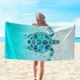 thumbnail image 1 of Clearance Under $5!Yyuenw Microfiber Sea Turtle Beach Towel 30 x 60 Inches Bath Towels Pool Quick Drying Beach Blanket Sandproof Blanket for Adults Travel Sports Swim Spa, 1 of 5