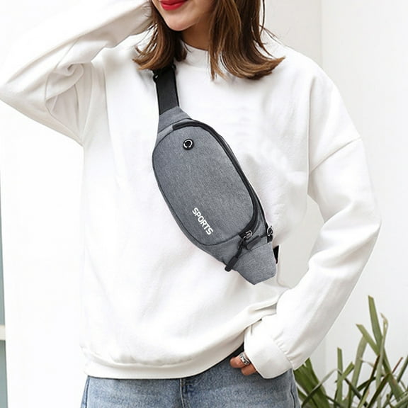 Clearance Under $5!Yyuenw Oxford Cloth Crossbody Bag Waterproof Sports Waist Bag Pack for Student And Adult Chest Bag for Outdoors Workout Traveling Casual Running Hiking Cycling