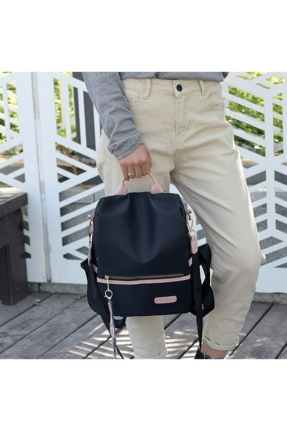 Clearance Under $5!Yyuenw Small Nylon Women Backpack Anti-theft Fashion Travel Shoulder Bag Multifunctional Travel Bag for Men & Women,Ladies Single Shoulder Bag,Mini Backpack