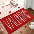 thumbnail image 1 of Clearance Under $5!Yyuenw Valentines Day Door Mat Hello Valentine Red Valentine's Day Doormat, Anniversary Wedding Home Decor Low-Profile Rug Switch Mat for Indoor Outdoor 16x24 Inch, 1 of 5
