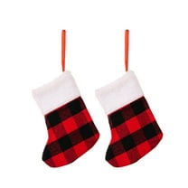 Clearance Under $5 christmas decor shop, Hwkond 2PC Christmas Gift Christmas Stocking Christmas Decorations Ornaments Candy Bag christmas decorations indoor